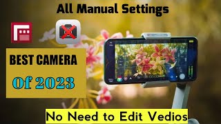 Filmic pro tutorialfilmic pro cinematic vediobest camera app of 2023cinematic camera settings [upl. by Just320]