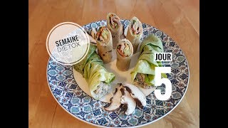 WRAPS DIÉTÉTIQUES ET GOURMANDS SEMAINE DIETOX Jour 5 [upl. by Suiratnod]