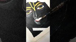 Shri Krishna painting art Krishna painting shortvideo youtubeshortsarteasydrawing [upl. by Laup]