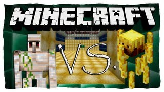 EISENGOLEM VS BLAZES  Minecraft Eisengolem vs Monster • 10 [upl. by Nevets]