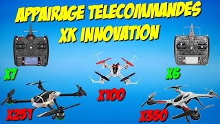 tuto Appairage télécommande X6 ou X7 sur drone X100 X350 X251 de chez XK INNOVATION GEARBEST DRONE [upl. by Walls]