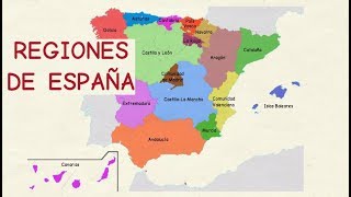 Aprender español Comunidades autónomas de España nivel básico [upl. by Yerocal]