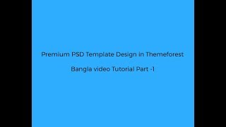 Premium PSD template Design in Themeforest  part 1 [upl. by Florry]