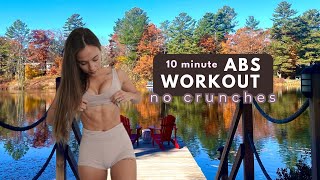 10 minute AB WORKOUT No crunches [upl. by Krall]