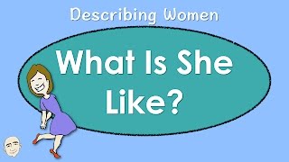 Describing People  She is  English Speaking Practice  Mark Kulek ESL [upl. by Sumerlin]