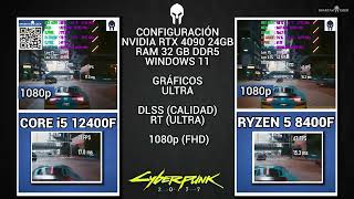 Intel Core i5 12400F VS AMD Ryzen 5 8400F Pruebas Con Nvidia En 1080p [upl. by Wimsatt]