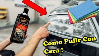 Como Pulir faros con lija y cera  Ford KA [upl. by Eilarol]