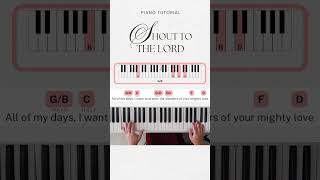 Shout To The Lord Part 1  Easy Piano Tutorial [upl. by Eatnad881]