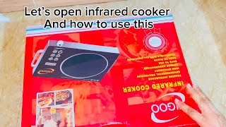 Electric stove infrared cooker Honest Review testing Used  By food corner [upl. by Feerahs]