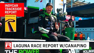 IndyCar Monterey Race Report with Agustin Canapino [upl. by Ahsenyt]