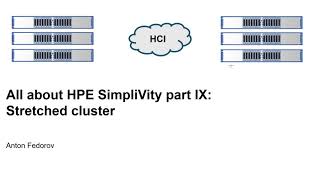 All about HPE Simplivity Part 9 stretched cluster [upl. by Auqenwahs600]