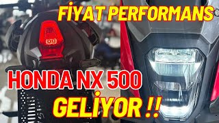 Honda NX500 GELİYOR  Motosiklet inceleme bilgilendirme  Fiyat Performans [upl. by Anneirb]