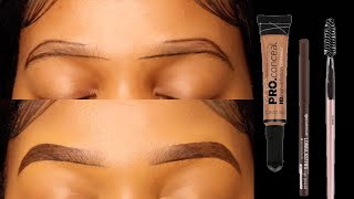 EASY HOW TO DO YOUR EYEBROWS FOR BEGINNERS 2023  TebelloRapabi [upl. by Myrle]