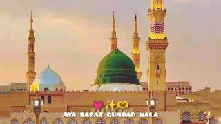 Aya sabaz gumbad wala Owais raza qadari Slow Reverb Beautiful naat [upl. by Eiger]