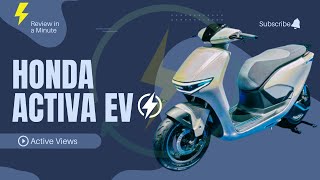 honda activa electric scooter  honda activa ev launch date in india [upl. by Felipe828]