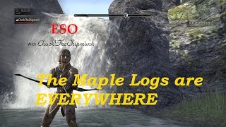 Maple Logs are EVERYWHERE Farming Auridon Elder Scrolls Online [upl. by Erna]