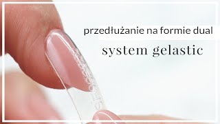 Przedłużanie Paznokci Akrylożelem Za Pomocą Formy Dual  System Gelastic Indigo [upl. by Atteras366]