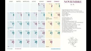 CALENDARIO TIBETANO NOVIEMBRE [upl. by Elohc]