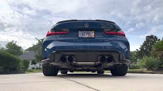 2023 G80 M3 Comp xDrive  Valvetronic Equal Length Catback Exhaust  Sport Revs [upl. by Ettore]