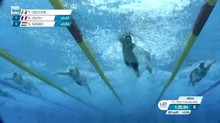 THOMAS CECCON European Swimming Championship Roma 2022 4x100 freestyle gold medal [upl. by Nosreve]