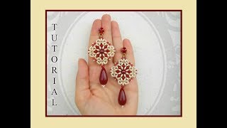 Tutorial Orecchini RENEE by Burzy Creazioni e Semplici Bijoux  handmade earrings DIY [upl. by Tara]