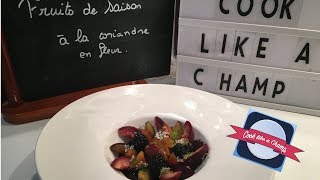 Fruits de saison à la coriandre en fleur [upl. by Lexis]