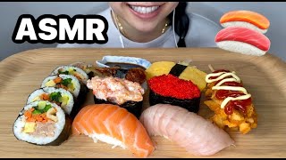 ASMR NIGIRI SUSHI Salmon Toro amp more GIMBAP amp CHEESE CORNDOG Mukbang EATING SOUNDS NO TALKING [upl. by Turrell]