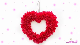 Saint Valentin décoration DIY cœur pour St Valentin Idée bricolage St Valentin [upl. by Iohk]