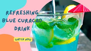 BLUE CURACAO MOJITO MOCKTAIL RECIPEAARTI SHARMA [upl. by Blayne]