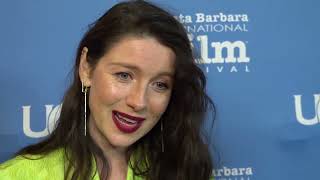 SBIFF 2022  Virtuosos Award  Caitriona Balfe Red Carpet interview [upl. by Leamsi]