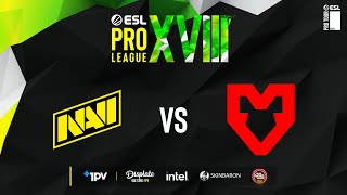 NAVI vs MOUZ  MAP 3 Mirage  Finale  ESL Pro League 18 [upl. by Yro]