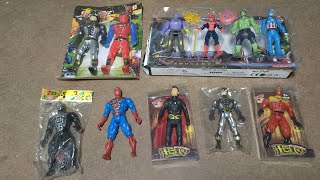 AVENGERS TOYSAction FiguresUnboxingThanos Hulk vs Thor SpidermanReview Toys [upl. by Kirkpatrick]