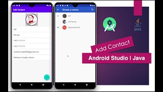 Add Contact  Android Studio  Java [upl. by Luedtke]