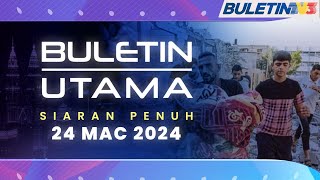 72 Warga Palestin Terbunuh Dalam Tempoh 24 Jam  Buletin Utama 24 Mac 2024 [upl. by Kcirdnek]