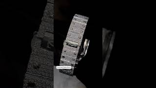 Fully Iced Out Moissanite Diamond Cartier Watch I Rappers Jewelry [upl. by Aay]