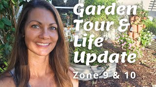 Vegetable Garden Tour Zone 9 Zone 10 Florida Summer Garden [upl. by Eleumas]