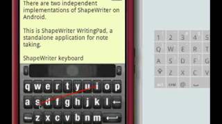 ShapeWriter Tutorial 2009 Android [upl. by Rotman]