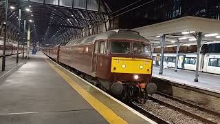 47746 Thrashing out of London Kings Cross on the evening of Saturday 18th November 2023 [upl. by Klump]