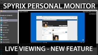 Live Viewing  Watching the screen in live mode New feature in Spyrix Personal Monitor [upl. by Iridis]