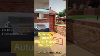 Alfresco kitchen ideas from before and after realestate design construction motivation [upl. by Maiocco]