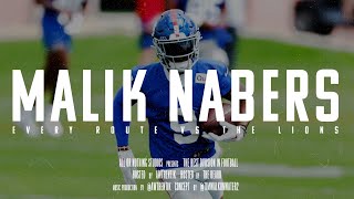 All 22 Giants WR Malik Nabers vs The Lions [upl. by Novahs666]