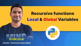 Python Class33  Recursive functions local amp global variables [upl. by Inez904]