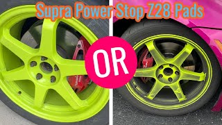 Toyota Supra Power Stop Z26 Review [upl. by Haerr]