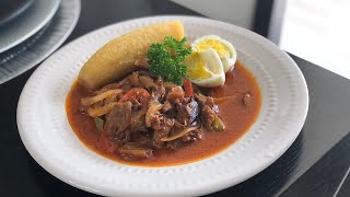 How to make Haitian style herring with sauce Koman pou fè sos aran bannan ak zè [upl. by Manfred444]