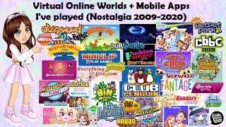 2000s Nostalgia  Virtual Online Worlds Flash Game Websites  Apps Ive Played [upl. by Pavlish]