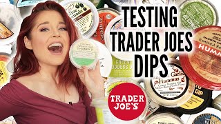 10 Best DIPS At Trader Joes You Must Buy  TASTE TEST [upl. by Valorie]