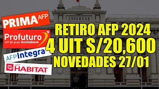 Retiro AFP 4 uit 2024 tenemos novedades hermanos afiliados 4 UIT S20600 Comunicado importante [upl. by Ys227]