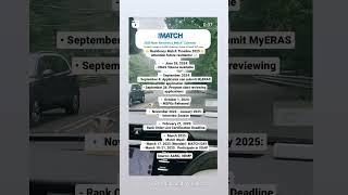 Eras Residency Match 2025 timeline residency match usmle eras nrmp residencymatch [upl. by Aggappe]