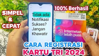 Cara Registrasi Kartu 3 Terbaru 2024 [upl. by Richma477]