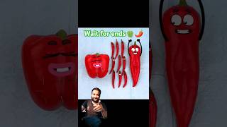 Operation on bell pepper🫑🫑🌶️🌶️ 9 in 1😀 goodland fruitsurgery asmr shorts [upl. by Julis]